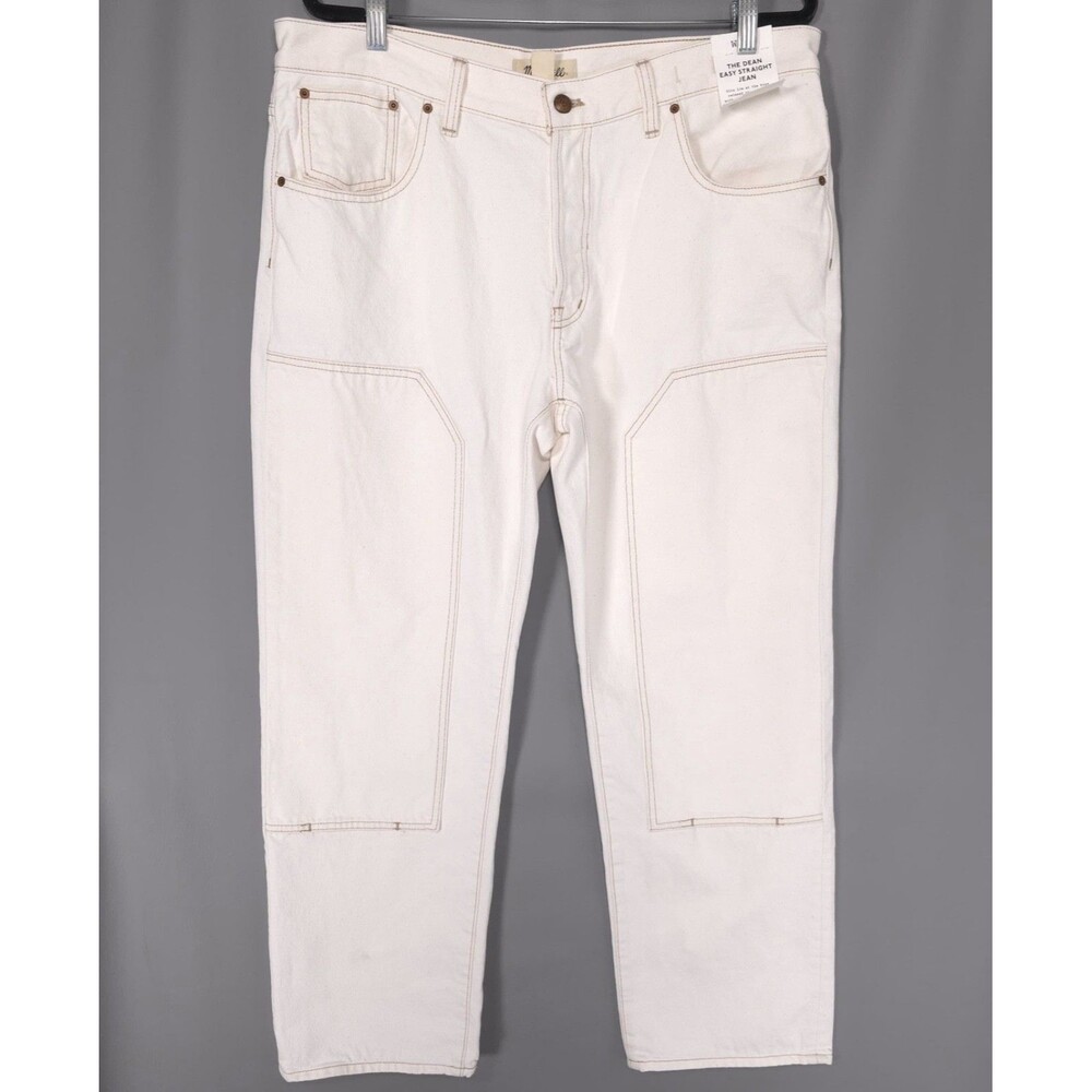 MADEWELL Women's New Jeans Dean Easy Straight 31 Double Knee Button Fly NU051